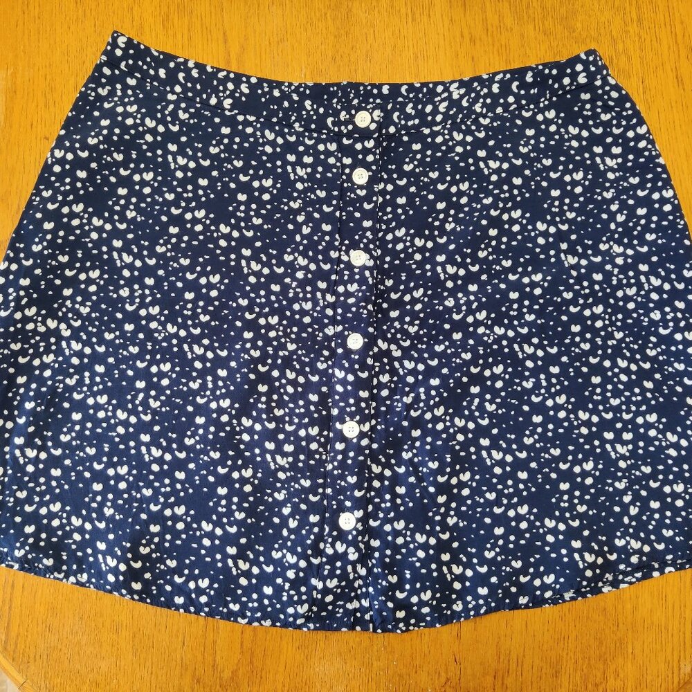GAP Blue White Print Skirt size 20